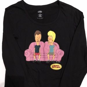 Beavis and Butt-Head Ladies Long Sleeve Tee